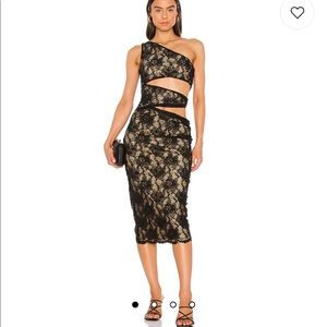 Midi Dress in Black new without tag